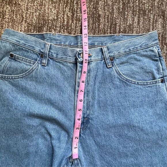 Wrangler Men's Straight Regular Fit Jeans Blue Size 34x32 5-Pocket Normcore - Picture 10 of 11